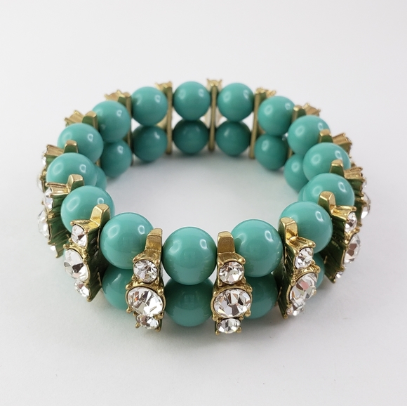 NWOT! J. Crew Statement Bracelet Blue Green - Picture 7 of 7